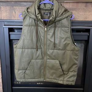 Charlie B faux leather vest